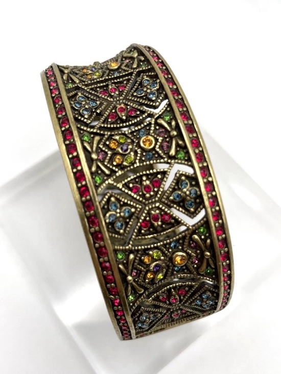 Heidi Daus Jewelry - Heidi Daus "Byzantine Beauty" hinged bangle bracelet